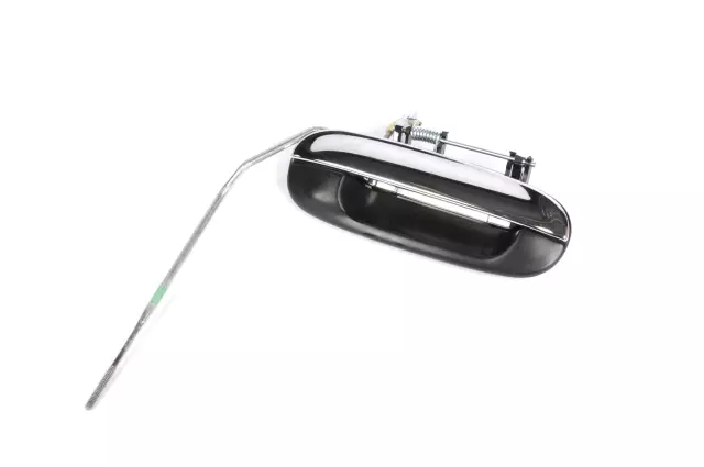 Primed Passenger Side Front Exterior Door Handle with Rod and Clip