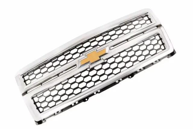 2014-2015 Chevrolet Silverado 1500 Black Front Grille with Chrome