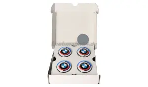 BMW OEM 50TH ANNIVERSARY HUB CAP SET