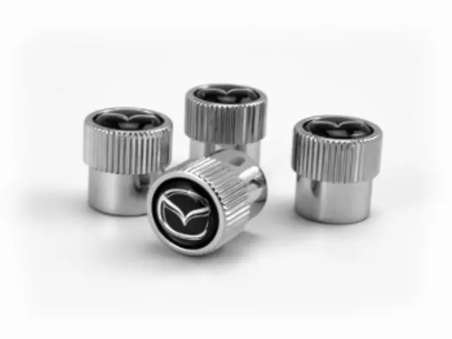 Bouchon Valve Pneu Métal Pour Mazda MX-5 NC - Anti-Corrosion - Noir - Accessoire Auto Stylé