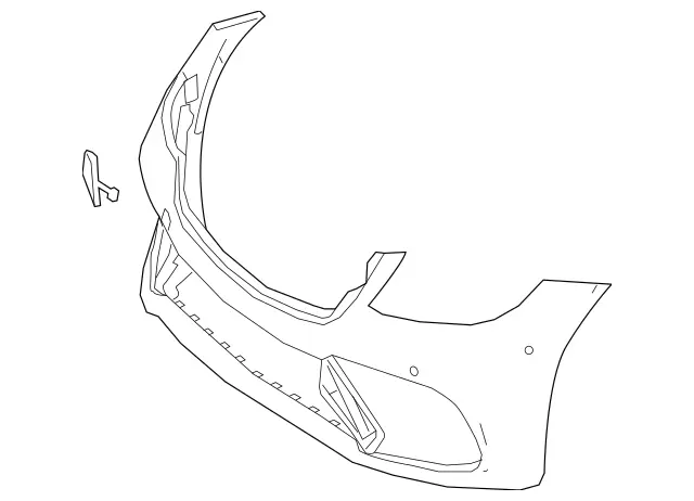 Genuine OEM Bumper Cover | 222-880-95-00-9999 | Fits Select