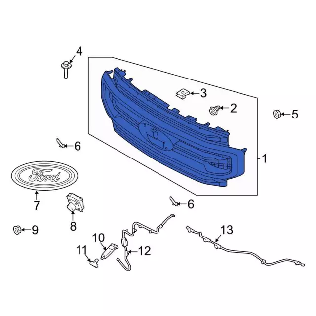 LC3Z-8200-BA Super Duty F-250 F-350 F-450 OEM Genuine Ford STX