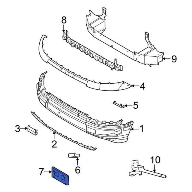 2021-2024 Ford Bronco Sport - License Bracket