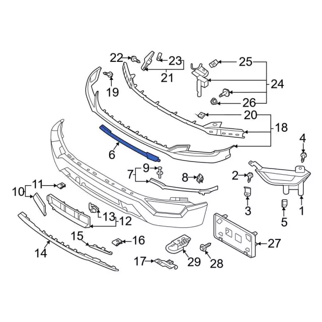 ML3Z-17626-L - Valance 2021-2023 Ford F-150 | Ford Parts Direct