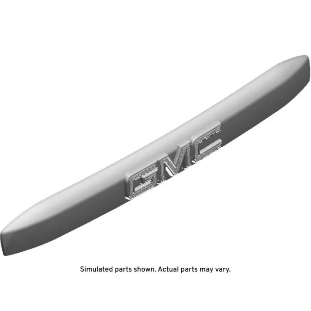 Bright Chrome Rear Closure Center Applique