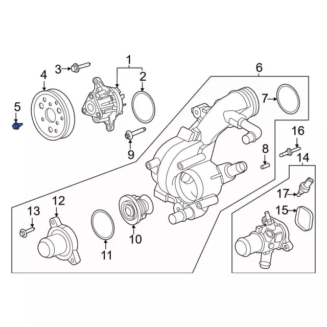 Poulie (bolt Pulley) FORD KUGA 12 - Référence OE 1149131 - Neuf Origine Allemagne