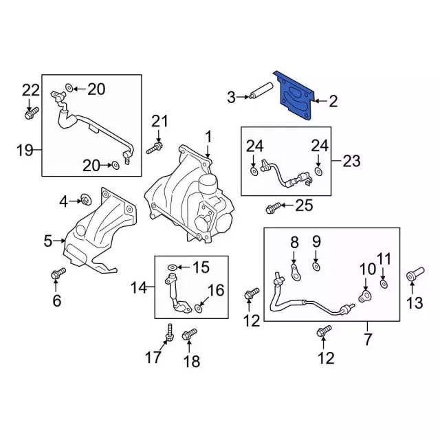 L1MZ-6L612-A - Catalytic Converter Gasket 2020-2024 Ford Explorer