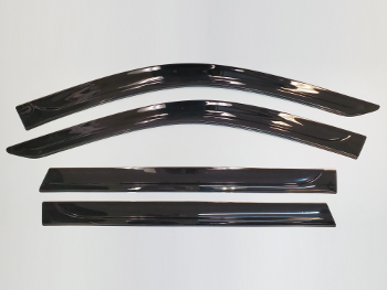WeatherTech Side Window Deflectors For Chevy Suburban, GMC Yukon XL, Cadillac Escalade (2021-2026) – In-Channel Fit – Matte Black – Front Pair