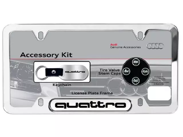 Genuine Audi ZAW-355-011-A | License Plate Frame Gift Kit