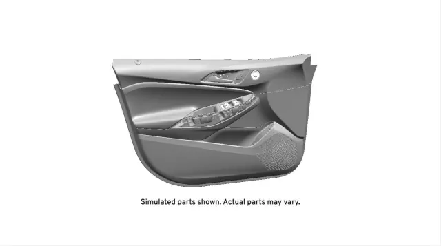 Jet Black Front Driver Side Door Trim