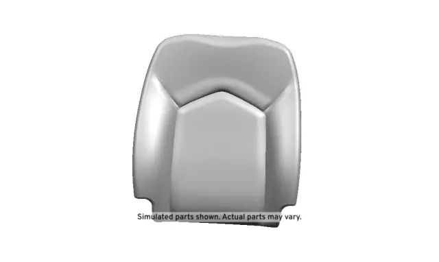 Dark Titanium Passenger Seat Back Cushion Cover