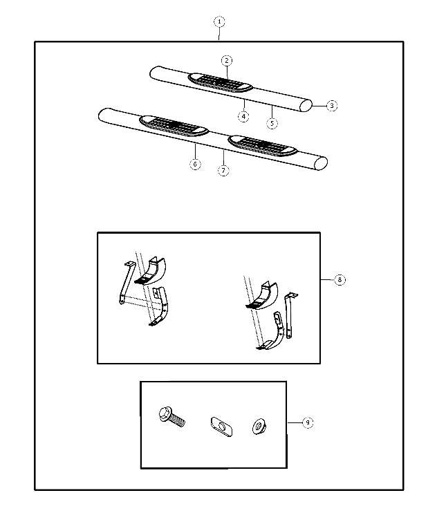 20112012 Ram Step Nerf Bar Kit 68078897AD My Mopar Parts