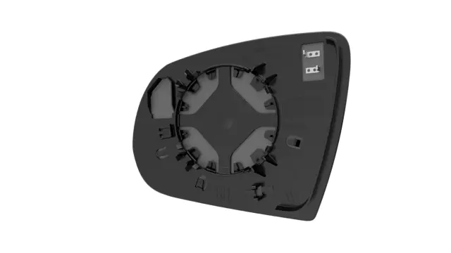 thumbnail image 2 of Right Passenger Side Mirror Glass For 2005-2010 Jeep Grand Cherokee - Convex Gray Glass With Self-Adhesive Pads 2 of 5