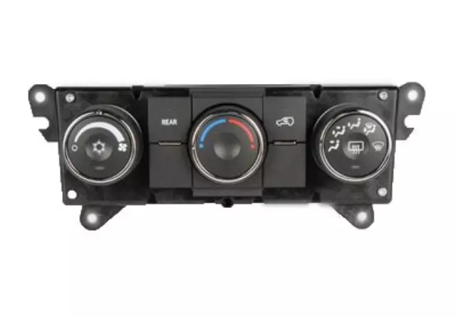 Heating and Air Conditioning Control Panel with Rear Window Defogger Switch