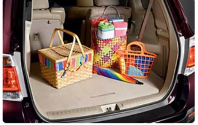 2012 Toyota Rear Carpet Cargo Area Mat Black Highlander