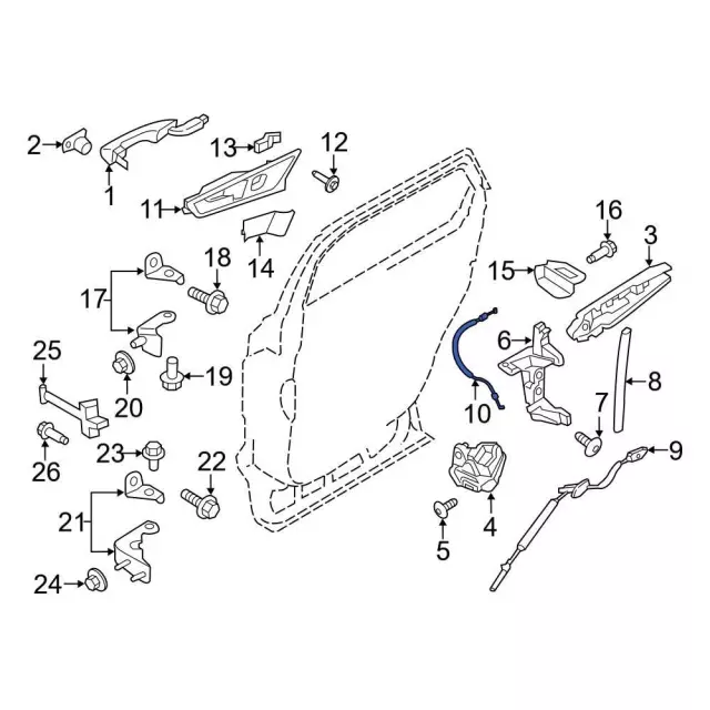 FT4Z-58266A46-C - Release Cable 2015-2024 Ford | Ford Parts Direct