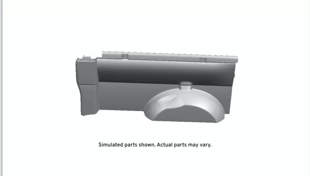 Medium Dark Pewter II Passenger Side Body Side Rear Trim Panel