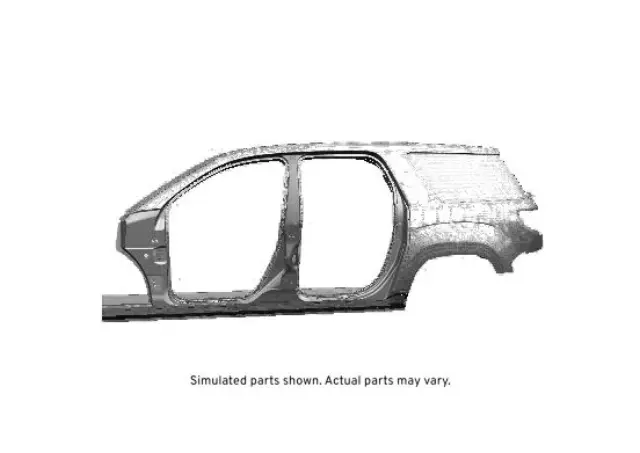 Passenger Side Outer Body Side Panel with Reinforcement, Plate, and Brackets