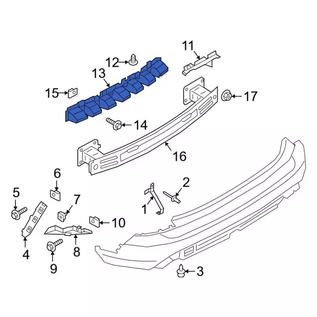 LJ6Z-17754-A - 2020-2024 Ford Escape - Center Bracket | Ford OEM