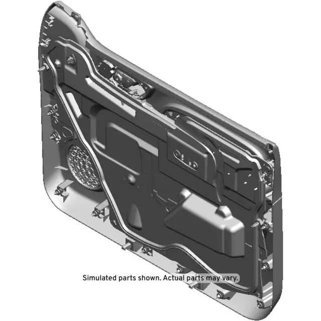 Light Titanium Front Driver Side Door Trim Panel