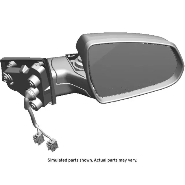 Genuine GM Black Passenger Side Door Mirror Housing 23251489