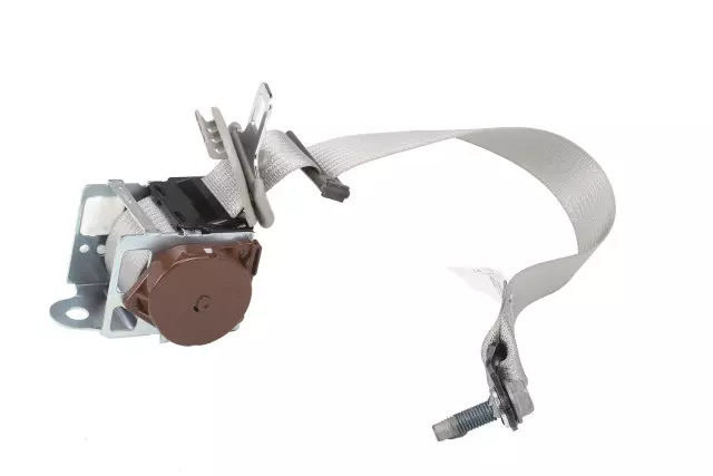 Light Gray Rear Seat Belt with Retractor