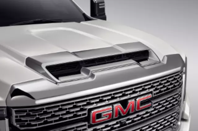 2022 2023 GMC Sierra 3500 HD Sierra 2500 HD Front Exterior Trim Hood Induction Vent Assembly Chrome