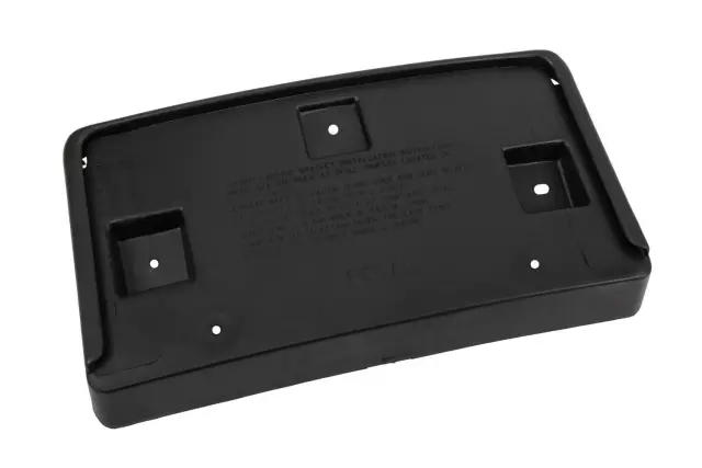 Black Front License Plate Bracket