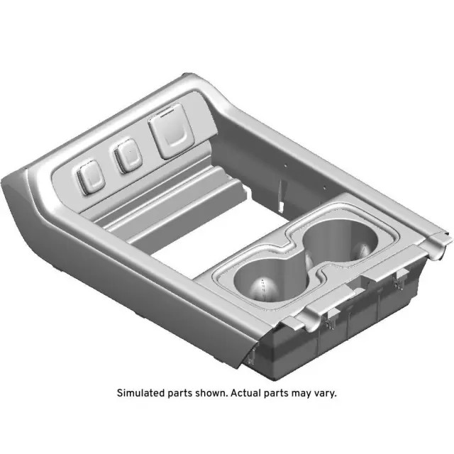 Grand Lace Wood Front Floor Console Trim Plate