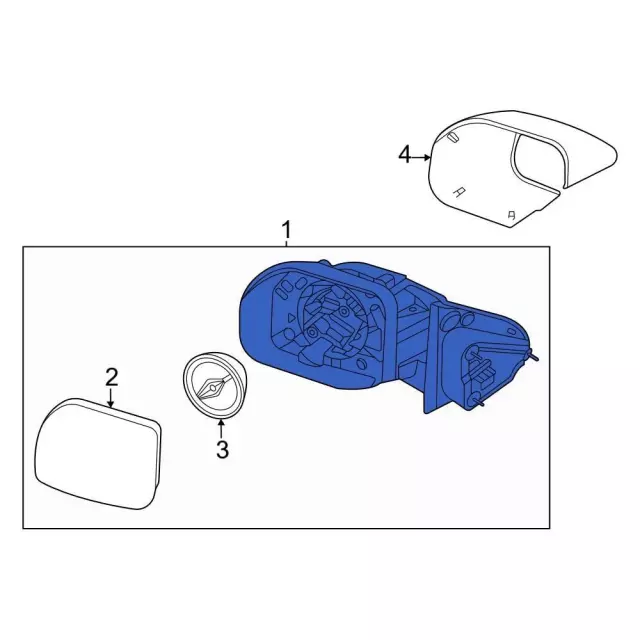 2022-2024 Ford Maverick Mirror Assembly NZ6Z-17683-H | OEM Parts