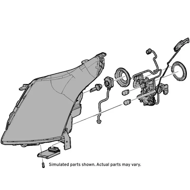 Driver Side Headlamp Assembly 19369536 | TascaParts.com 