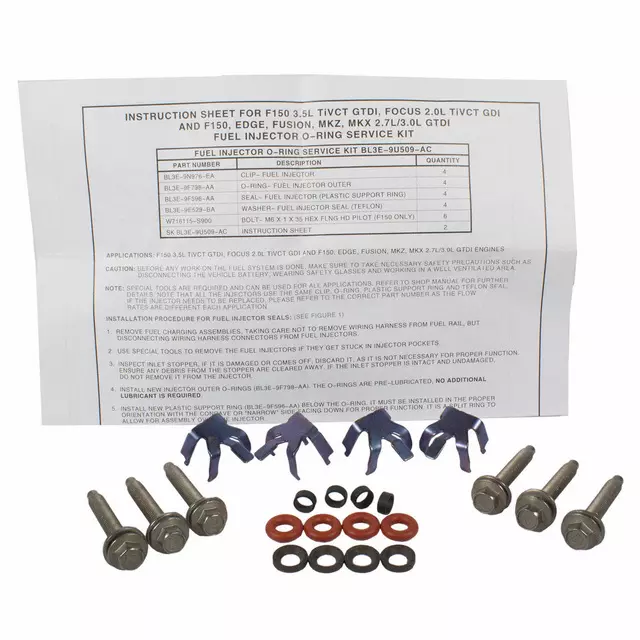 20112024 Ford Fuel Injector ORing Kit BL3Z9229C