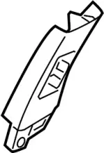 Upper Center Pillar Trim