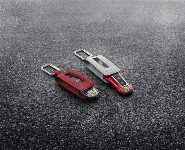 971044003OG6 - Interior: Key Pouch In Leather - Bordeaux Red for Porsche: 911, Cayenne, Panamera Image