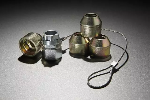 FL1Z-1A043-A - Wheel Locks - Zinc-Plated For Hidden Lugs