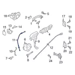 2019-2023 Ford Ranger - Lock Cable