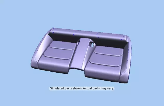 Jet Black Rear Seat Cushion Cover