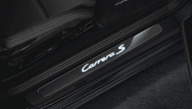 Door Entry Guards In Carbon - Illuminated