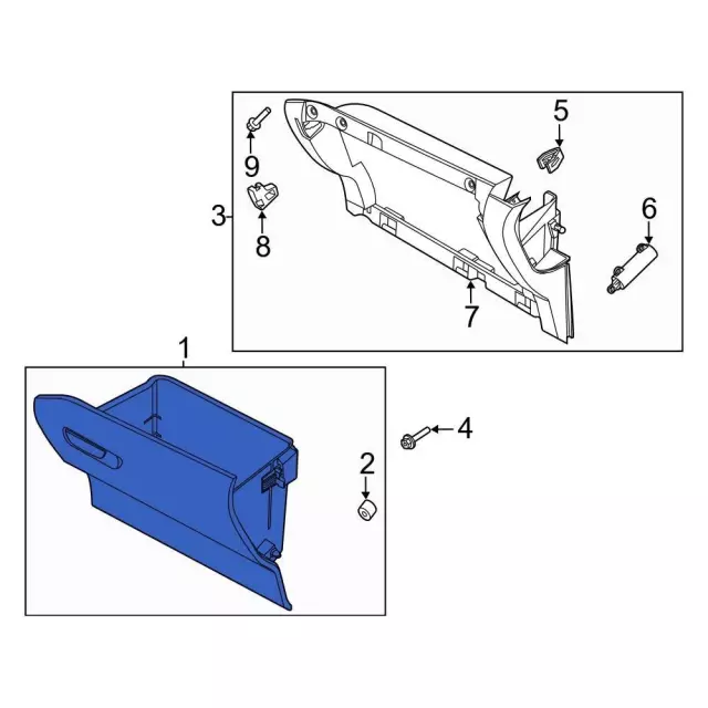 2020-2025 Ford Escape Glove Box LJ6Z-7806010-AA | OEM Parts Online