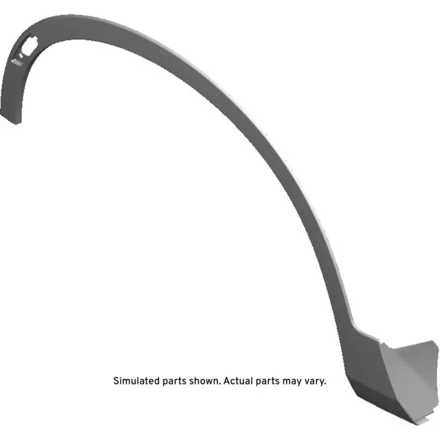 Black Front Driver Side Wheel Opening Molding