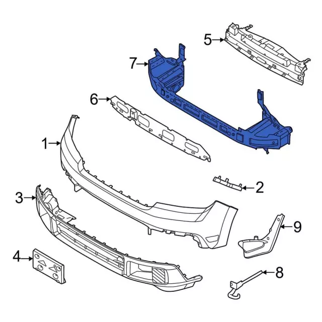 nz6z17757a - Ford Impact Bar | Levittown Ford Parts