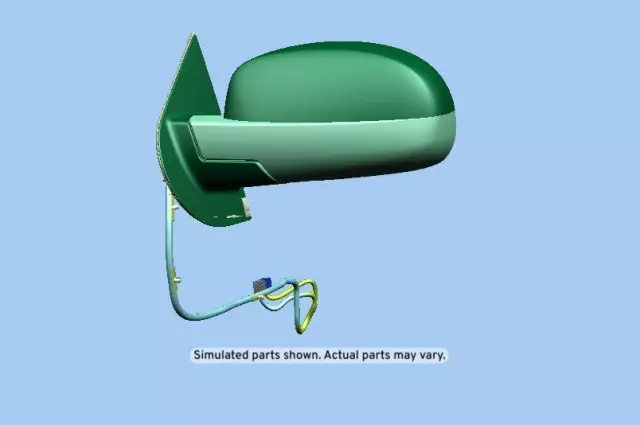 Mirror Asm-O/S Rr View Black