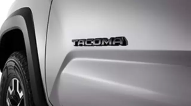 thumbnail image 2 of Genuine Toyota Tacoma Blackout Emblems – 2012-2015 – OEM Replacement Overlays 2 of 6