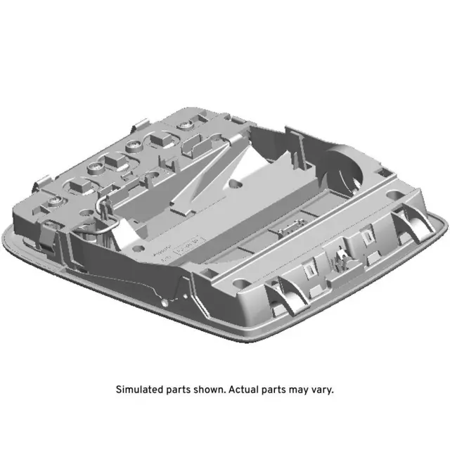 Light Titanium Roof Console