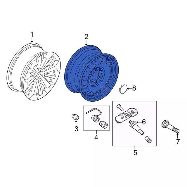 NL3Z-1007-D - Aluminum Wheel - 22