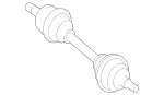 2012-2019 Mercedes-Benz - Front Axle Shaft