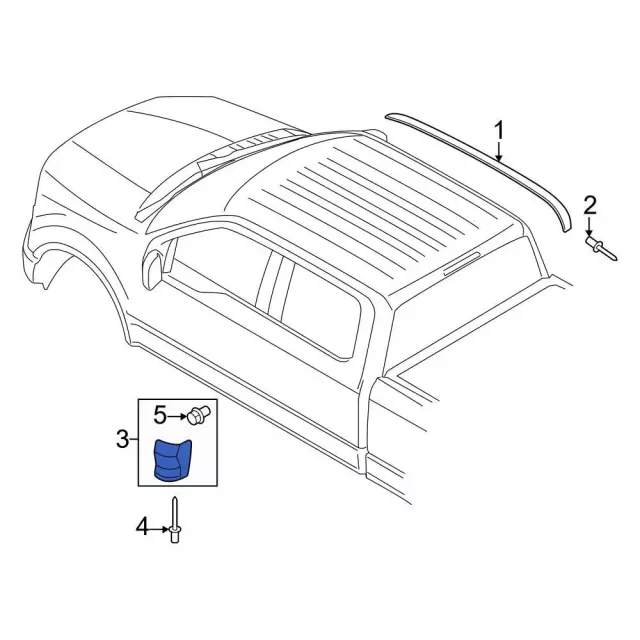 2021-2025 Ford Lower Molding ML3Z-1829077-AAPTM | OEM Parts