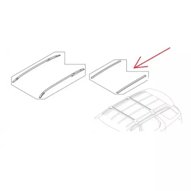 Roof Rail Ditch Finishers - Silver