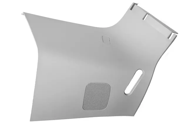 Light Ash Gray Driver Side Body Rear Corner Upper Garnish Molding