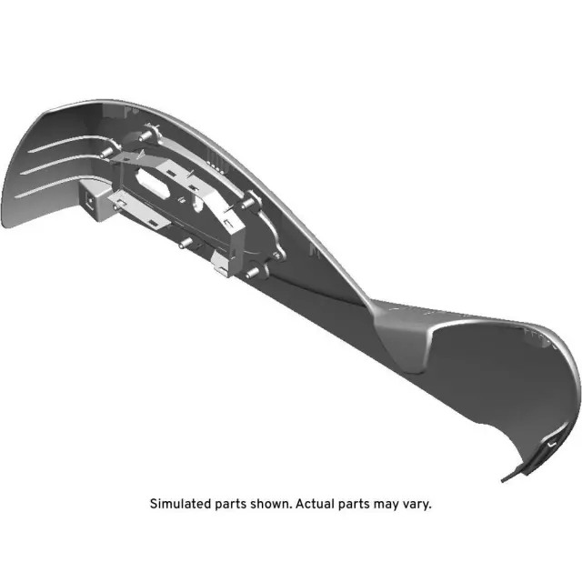 Jet Black Passenger Seat Cushion Outer Finish Panel